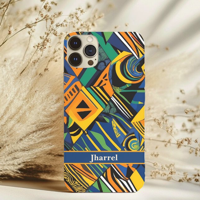 Coques Case-Mate iPhone Cadeaux de copains afro-américains personnalisés (Bold Personalized African American Boyfriend Gifts Case-Mate iPhone Case)