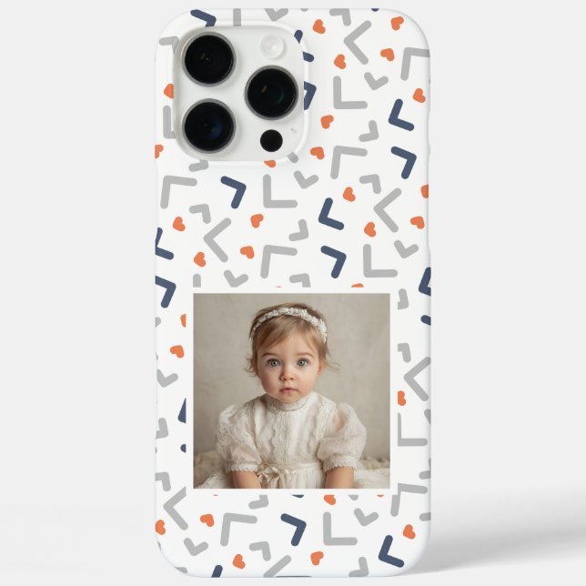 Coques Case-Mate iPhone Cadeaux de la Saint-Valentin mignons motif Memphis (Verso)
