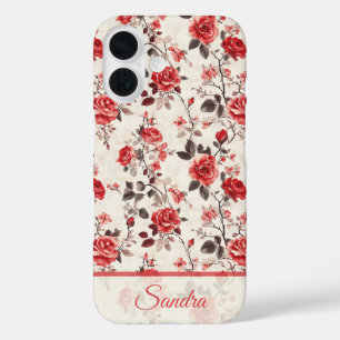 Coque Pour iPhone 16 Cadeaux de Maman Chic Nom de Rose
