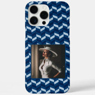 Coque iPhone 16 Pro Max Cadeaux de Noël mignons pour femmes Motif Chevron