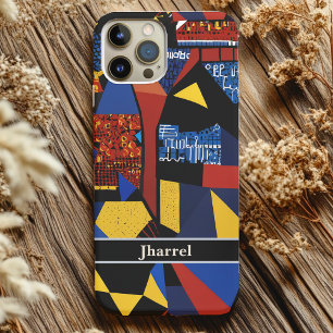 Coque Pour iPhone 16 Cadeaux de retraite Abstraits pour papa afro-améri