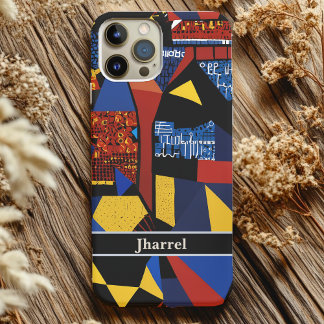 Coque Pour iPhone 16 Cadeaux de retraite Abstraits pour papa afro-améri