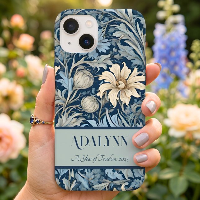 Coques Case-Mate iPhone Cadeaux de retraite élégants et vintage à motifs f (Elegant Vintage Floral Retirement Gifts for Mom Case-Mate iPhone Case)