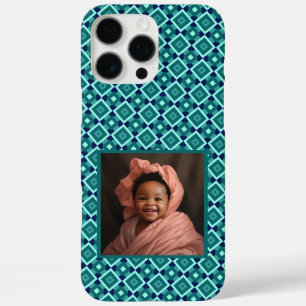 Coque iPhone 16 Pro Max Cadeaux Élégants Pour Grand-Mère Motif Carré