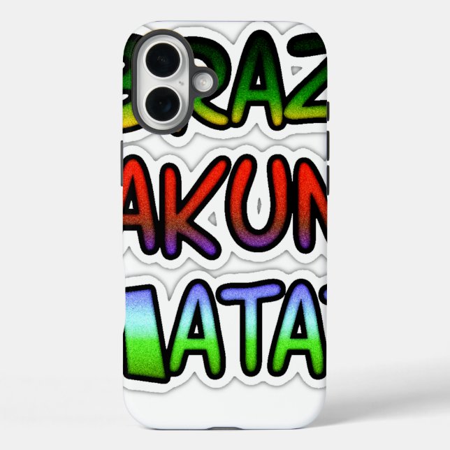 Coques Case-Mate iPhone Cadeaux Green Brazil Hakuna Matata (Verso)