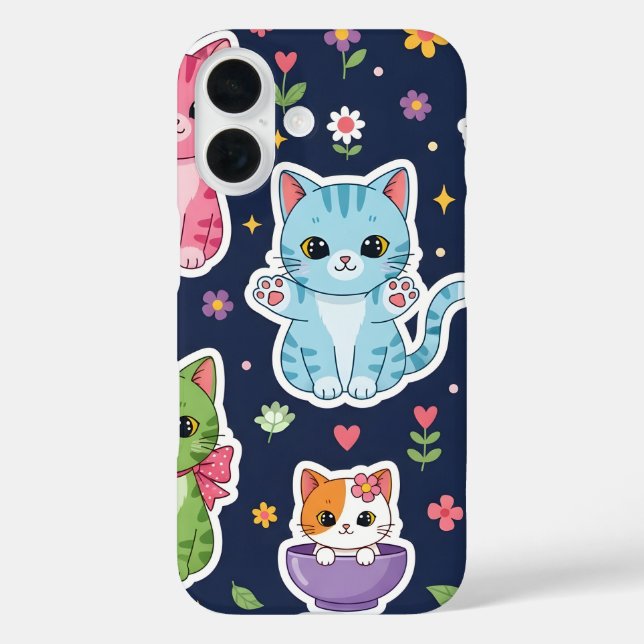 Coques Case-Mate iPhone Cadeaux mignons de chats Kawaii Neko drôles pour a (Verso)