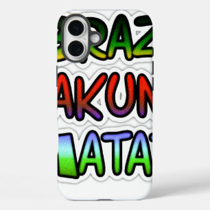 Coques iPhone 16 Plus Cadeaux verts du Brésil Hakuna Matata