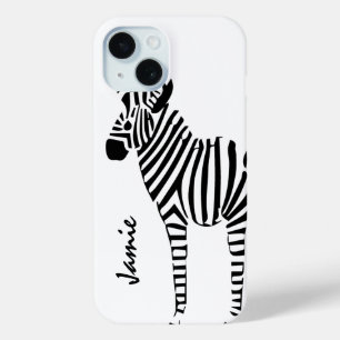 Coque Pour iPhone 15 Cadeaux Zebra Lovers