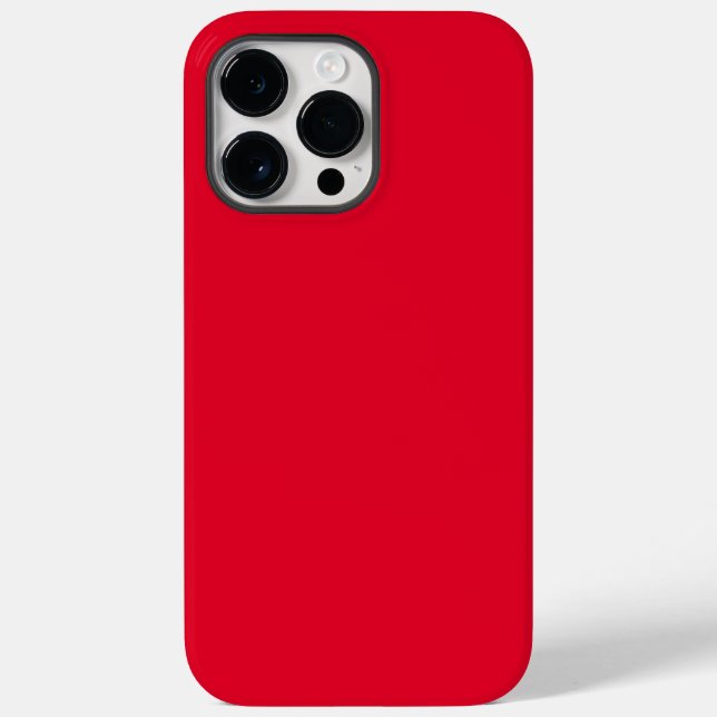 Coques Case-Mate iPhone Cadmium Rouge couleur solide (Verso)