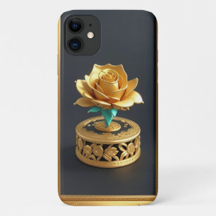 Case-Mate iPhone Case Cadre Ornemental Doré avec Motif Floral