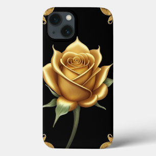 Case-Mate iPhone Case Cadre Ornemental Doré avec Motif Floral