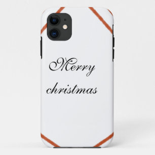 Case-Mate iPhone Case Cadre rouge aquarelle joyeux Noël dd votre nom