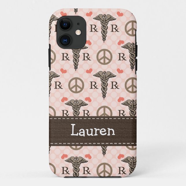 Coques Case-Mate iPhone Caducée de pharmacien (Dos)