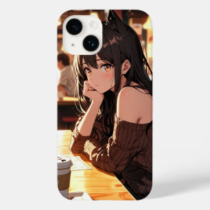 Coque Case-Mate iPhone Cafe Cat Girl