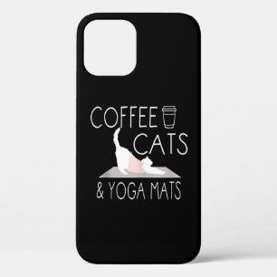 Case-Mate iPhone Case Café, Chats & Mats de Yoga - Dons Amusants Yoga Ch