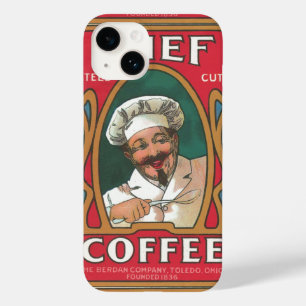 Coque Case-Mate iPhone Café Chef vintage Art nouveau élégant rouge