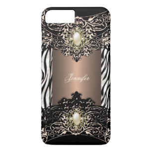 Etui iPhone Case-Mate Café Elite Zèbre Noir Perle Marron 3
