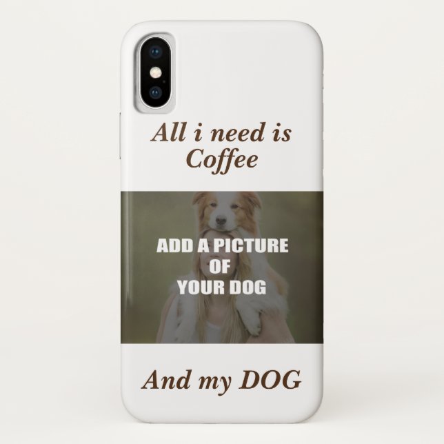 Coques Case-Mate iPhone Café et mon Oreiller de chien (Dos)