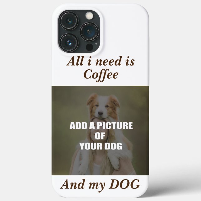 Coques Case-Mate iPhone Café et mon Oreiller de chien (Verso)