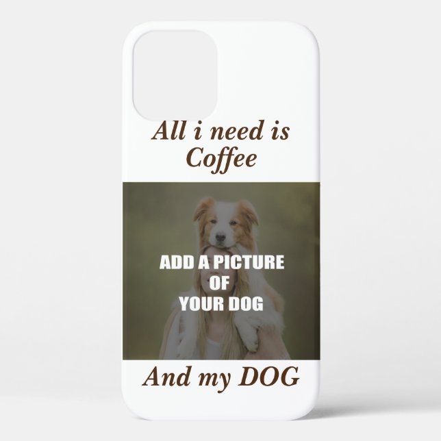 Coques Case-Mate iPhone Café et mon Oreiller de chien (Verso)