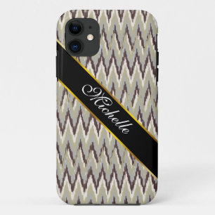 Case-Mate iPhone Case Café et Sage iKat ZigZag Motif