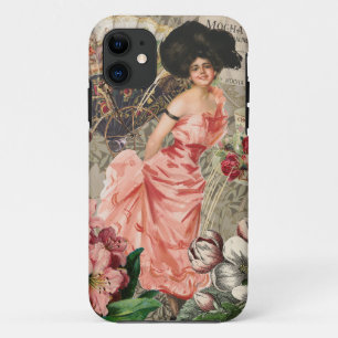 Case-Mate iPhone Case Café Lady Victorian Femme Rose Classy