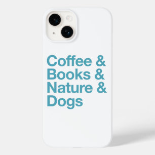 Coque Case-Mate iPhone Café & Livres & Nature & Chiens Téléphone Case (bl