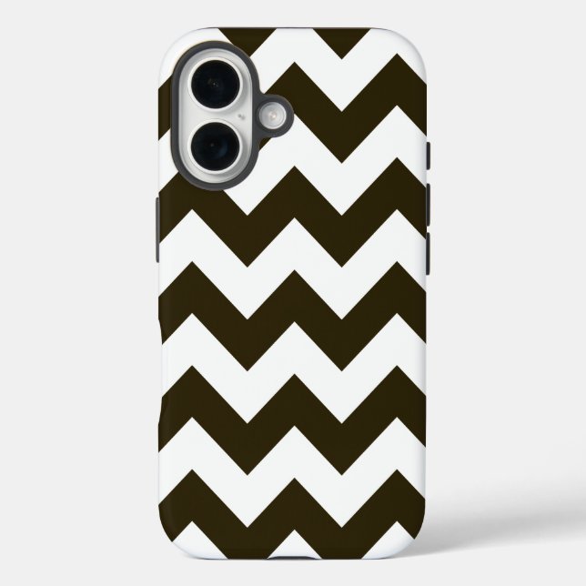 Coques Case-Mate iPhone Café Mocha Neutral Chevrons (Verso)