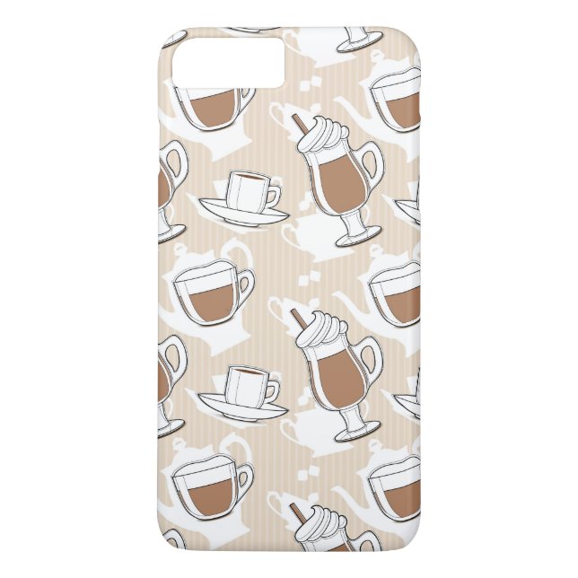 Coques Case-Mate iPhone Café, motif doux (Dos)