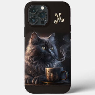 Case-Mate iPhone Case Café noir avec Monogramme