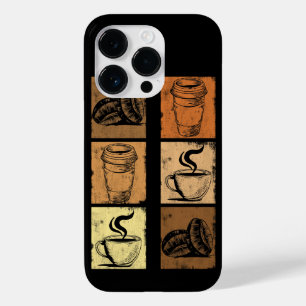 Coque Case-Mate iPhone Café vintage en détresse, cadeau aux accros de la
