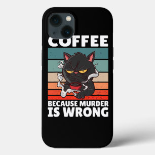 Case-Mate iPhone Case Café vintage Parce Que Le Meurtre Est Mal Noir Acc