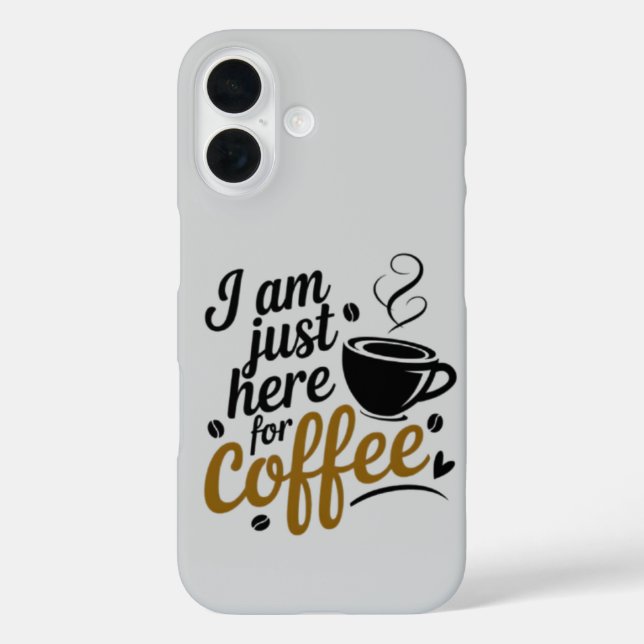Coques Case-Mate iPhone Caffeine Lovers - Edgy Typography iPhone 16 (Verso)