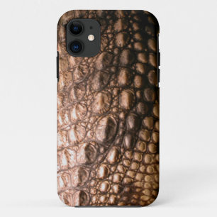 Coque iPhone 11 Caiman Crocodile Peau Reptile Effet Téléphone