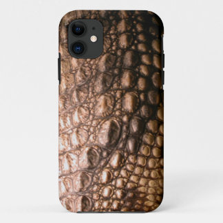 Coque iPhone 11 Caiman Crocodile Peau Reptile Effet Téléphone