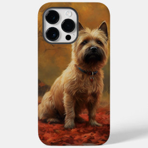 Coque Case-Mate iPhone Cairn Terrier dans les feuilles d'automne qui tomb