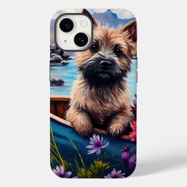 Coques Case-Mate iPhone Cairn Terrier sur une pagaie : Une aventure Pittor (Verso)