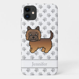 Case-Mate iPhone Case Cairn Terrier Tacheture Rouge Chien de Dessin Anim