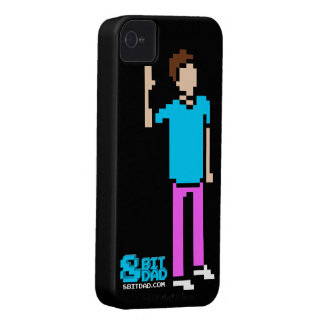 Coque Case-Mate iPhone 4 Caisse à 8 bits noire de l'iPhone 4 de T&C