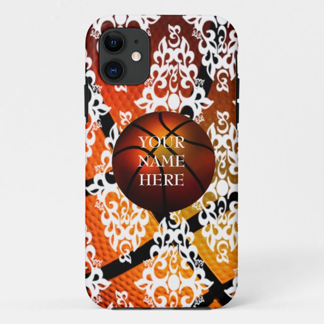 Coques Case-Mate iPhone Caisse blanche d'Iphone 5 de basket-ball de (Dos)