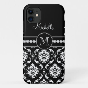 Coque Case-Mate iPhone Caisse blanche noire nommée de l'iPhone 5 de
