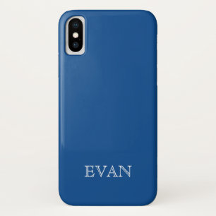 Case-Mate iPhone Case Caisse BLEUE de l'iPhone X d'arrière - plan de