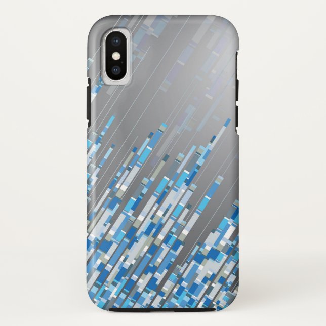 Coques Case-Mate iPhone Caisse bleue de téléphone de lignes numériques (Dos)