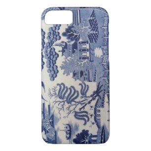 Coque Case-Mate Pour iPhone Caisse bleue du 19ème siècle traditionnelle de la