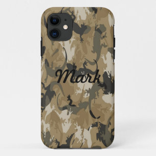 Coque Case-Mate iPhone Caisse Brown de l'iPhone 5 de Camo de reptile de
