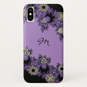 Coque Case-Mate Pour iPhone Caisse celtique pourpre de l'iPhone X de
