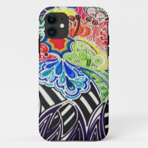 Coque iPhone 11 caisse colorée de l'iphone 5 de motif