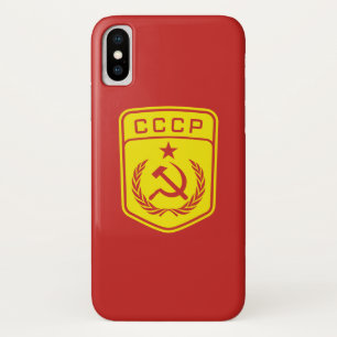 Case-Mate iPhone Case Caisse communiste d'emblème de CCCP, iPhone X