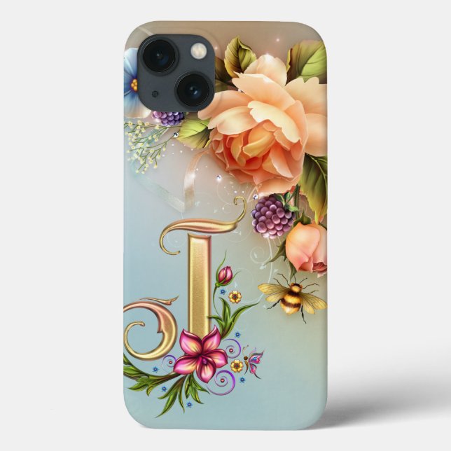 Coques Case-Mate iPhone Caisse d'air d'iPad de monogramme de J (Verso)