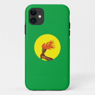 Coques Pour iPhone caisse de drapeau de pays du Zaïre Congo